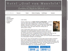 Tablet Screenshot of hotel-eisleben.de